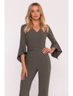 Kombinéza s rukávy khaki barva model 21319135 - STYLOVE