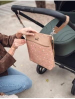 Dámská crossbody kabelka na kočárek Vuch Amma Flowers Beige Dámská crossbody kabelka na kočárek Vuch Amma Flowers Beige