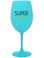 SUPER TÁTA - tyrkysový pohár na víno 350 ml