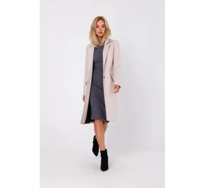 Dámský kabát model 20692538 Béžová - Moe