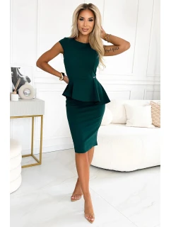 Dámské šaty model 21820329 Tmavě zelená - numoco