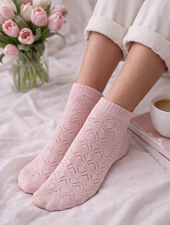 Dívčí prolamované ponožky Anela DR2611