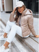 Dámská prošívaná přechodová bunda LOLAROSE béžová FashionStreet TY3738