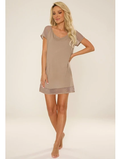 Dámská noční košile kr/r M2XL model 20256565 - De Lafense Dámská noční košile kr/r M2XL model 20256565 - De Lafense