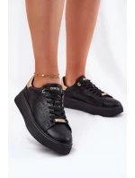 Dámské Sneakersy Z Eko Kůže Big Star model 21693190 Černé - Big Star Shoes Dámské Sneakersy Z Eko Kůže Big Star model 21693190 Černé - Big Star Shoes