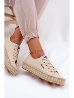 Dámské tenisky s pletením model 21693309 Béžové - Lee Cooper