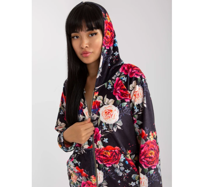 Mikina RV BL 8143.83P černá a červená