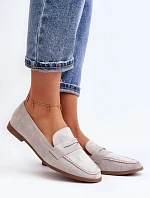 Dámské mokasíny 1AY / 5042 Světle šedá - Super mode