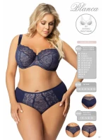 Polovyztužená dámská podprsenka tm. modrá model 20764045 - Gorsenia Polovyztužená dámská podprsenka tm. modrá model 20764045 - Gorsenia