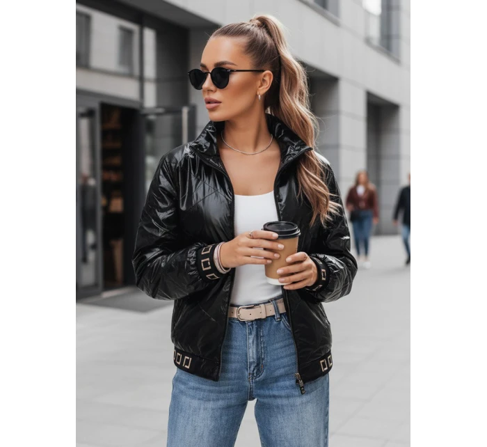 Dámská prošívaná bunda bomber černá FashionStreet TY5292