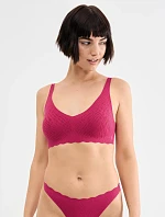 Bezešvá podprsenka ZERO Feel Bliss Soft bra - Berry - SLOGGI