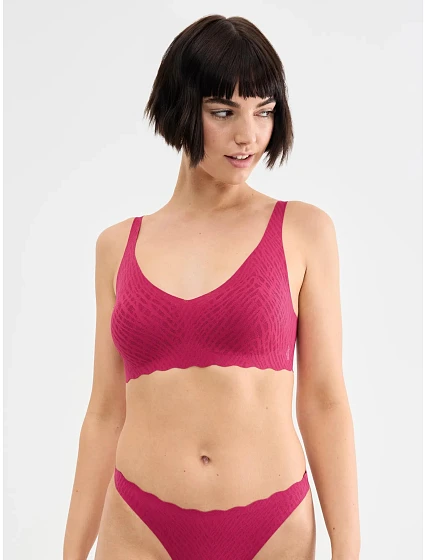Bezešvá podprsenka ZERO Feel Bliss Soft bra - Berry - SLOGGI Bezešvá podprsenka ZERO Feel Bliss Soft bra - Berry - SLOGGI