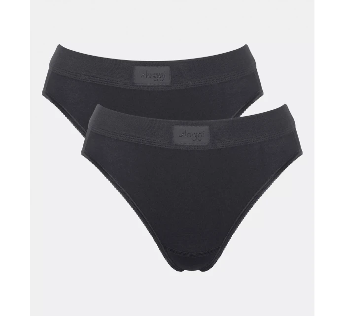 sloggi Double Comfort T Tai 2P - BLACK - SLOGGI BLACK - SLOGGI