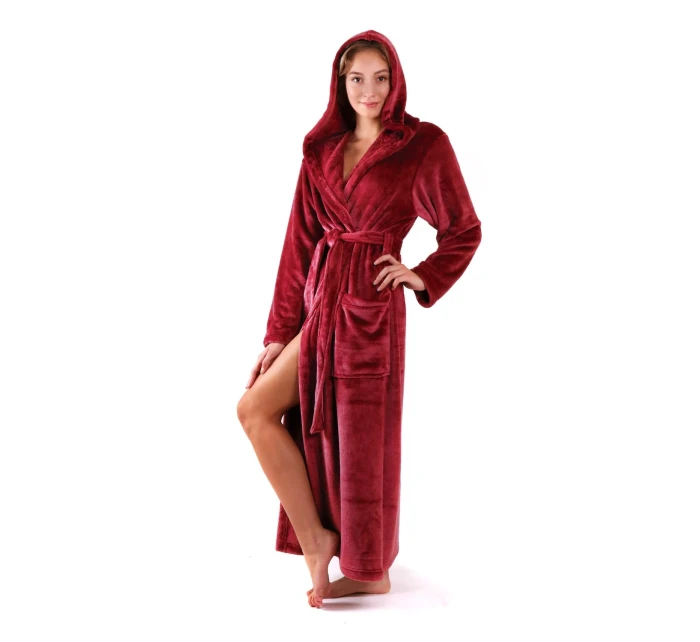 Dámský župan Siena s kapucí 3156 starorůžová - Vestis Dámský župan Siena s kapucí 3156 starorůžová - Vestis