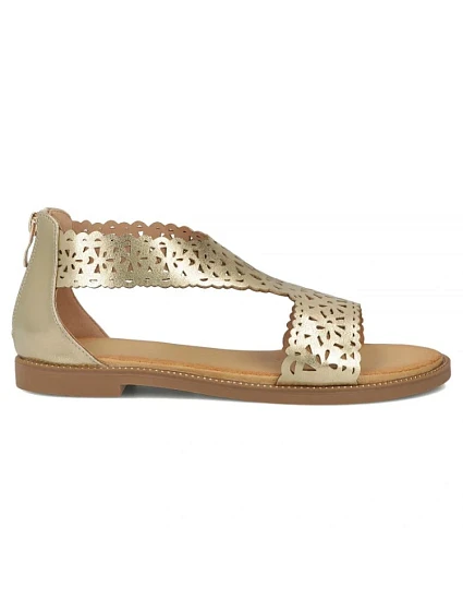 Dámské zlaté ažurové sandály model 22150247 - FILIPPO