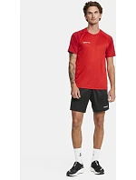 Craft Teamwear Squad Go Contrast Jersey M Pánské kontrastní sportovní tričko 82.2725 bright red/express Craft Teamwear Squad Go Contrast Jersey M Pánské kontrastní sportovní tričko 82.2725 bright red/express
