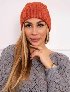 Tenká čepice Oliwia K252 červená