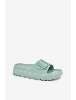 Dámské Pantofle Z Pěny Na Platformě S Přezkou Zelené Viasara Dámské Pantofle Z Pěny Na Platformě S Přezkou Zelené Viasara