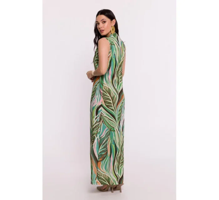 B283 Maxi šaty s potiskem - model 4 B283 Maxi šaty s potiskem - model 4