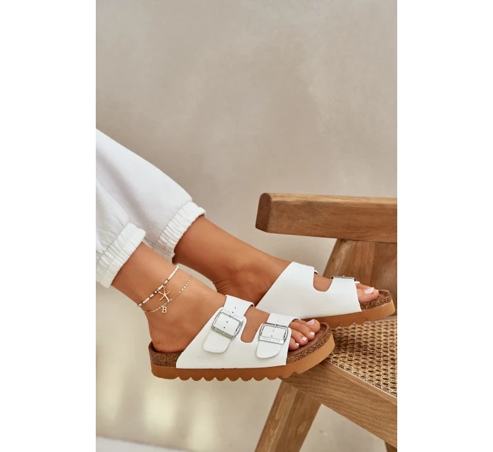 Klasické dámské pantofle Big Star – bílé Klasické dámské pantofle Big Star – bílé