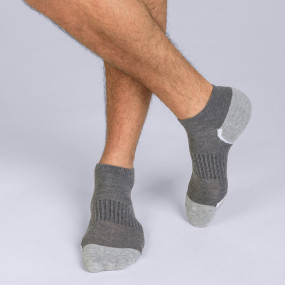 Pánské sportovní ponožky 3 páry DIM SPORT IN-SHOE 3x - DIM SPORT - šedá