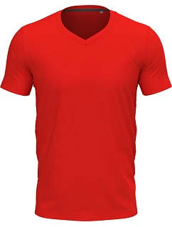Stedman Stretch-T V-neck Pánské tričko s výstřihem do V 05.9610 scarlet red