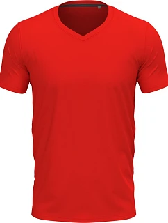 Stedman Stretch-T V-neck Pánské tričko s výstřihem do V 05.9610 scarlet red