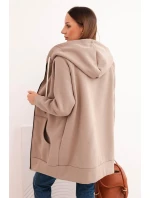 Zateplená dámská mikina s kapucí a zipem fango Zateplená dámská mikina s kapucí a zipem fango