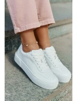 Nízké sneakersy z eko kůže Big Star RR274303 Bílé Nízké sneakersy z eko kůže Big Star RR274303 Bílé