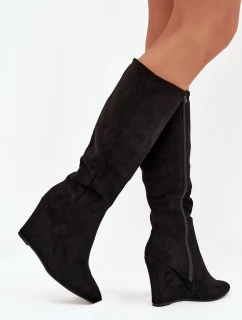 Zateplené Dámské Na Platformě Černé model 21705085 - Boto