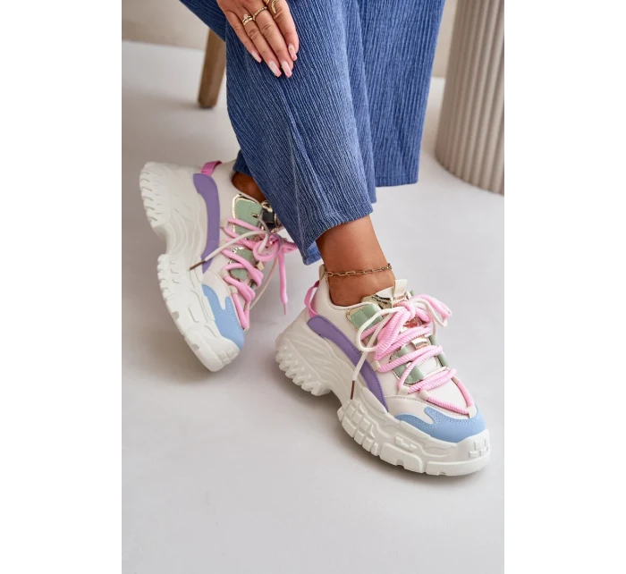 Dámské tenisky na masivní podrážce vícebarevné Nevela Dámské tenisky na masivní podrážce vícebarevné Nevela