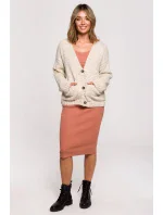 Dámský Cardigan BK074 Beige - BeWear