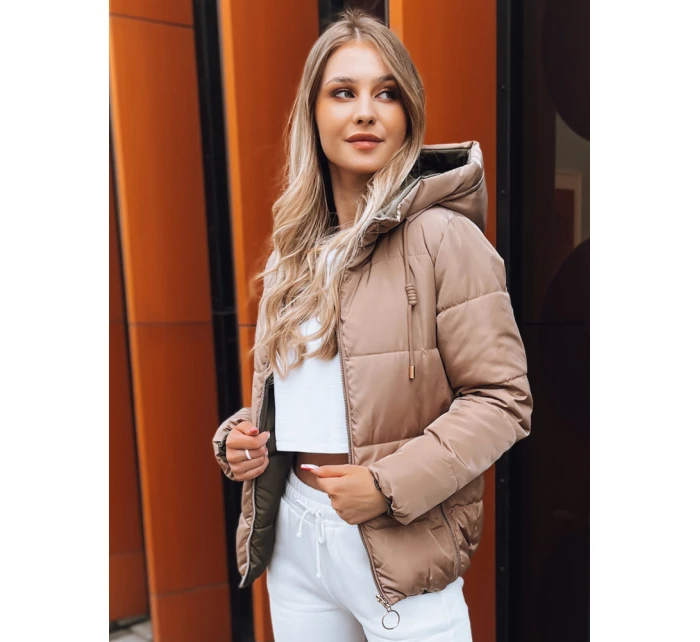 Dámská oboustranná péřová bunda VICTORIA SNUG zlatá FashionStreet TY3697 Dámská oboustranná péřová bunda VICTORIA SNUG zlatá FashionStreet TY3697