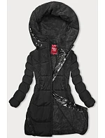 Černá zimní bunda s kapucí model 21246031 - LHD Černá zimní bunda s kapucí model 21246031 - LHD