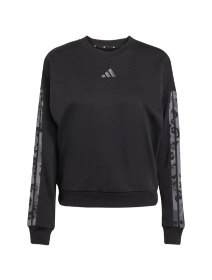Dámská mikina Animal Print 3Stripes French Terry Sweatshirt black model 21720677 - ADIDAS