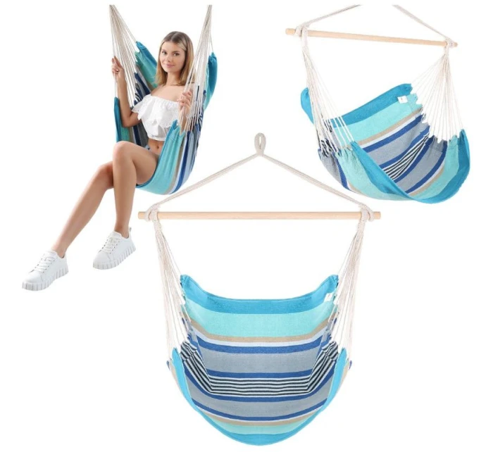 BRAZILSKÁ ZÁVĚSNÁ SEDAČKA HAMAK 100x100 cm 1052175