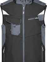 Daiber JN 845 Pracovní vesta - Strong 02.0845 black/carbon