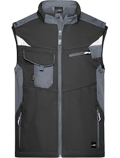 Daiber JN 845 Pracovní vesta - Strong 02.0845 black/carbon