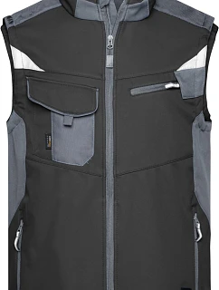 Daiber JN 845 Pracovní vesta - Strong 02.0845 black/carbon