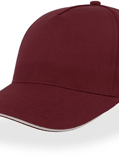 Atlantis Headwear Start Five Sandwich 5 panelová kšiltovka "Start Five Sandwich" 33.0039 burgundy