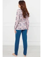 Italská móda Lacenta long r. long sp. color:print/jeans Italská móda Lacenta long r. long sp. color:print/jeans