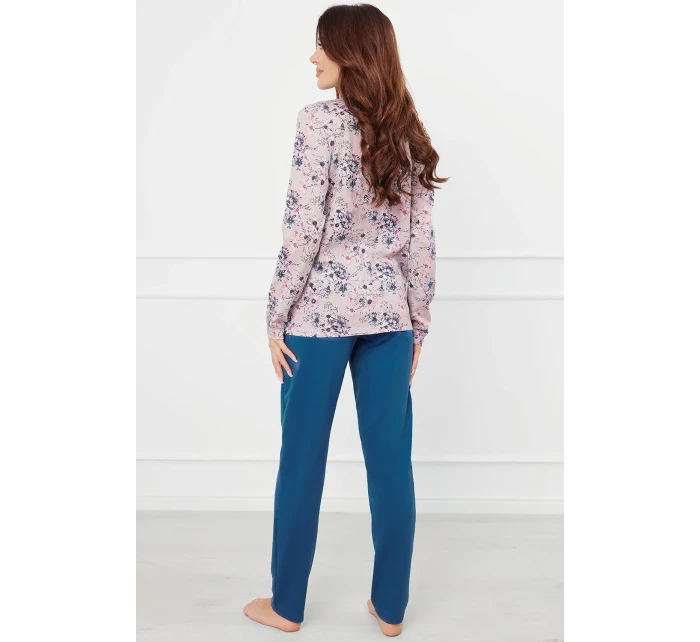 Italská móda Lacenta long r. long sp. color:print/jeans Italská móda Lacenta long r. long sp. color:print/jeans