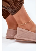 Semišové Dámské Baletky Big Star model 21690769 Růžové - Big Star Shoes Semišové Dámské Baletky Big Star model 21690769 Růžové - Big Star Shoes