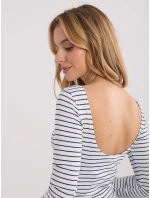 Bluzka WT BZ model 21875532 biało czarny - FPrice Bluzka WT BZ model 21875532 biało czarny - FPrice