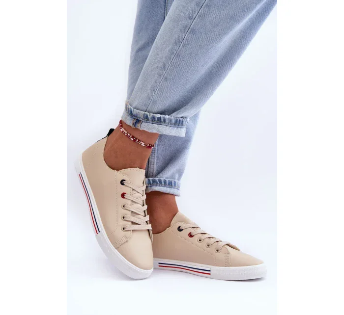 Dámská kožená sportovní obuv béžová Mosaia Dámská kožená sportovní obuv béžová Mosaia