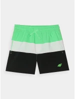 Chlapecké plážové šortky typu boardshorts 4F - zelené