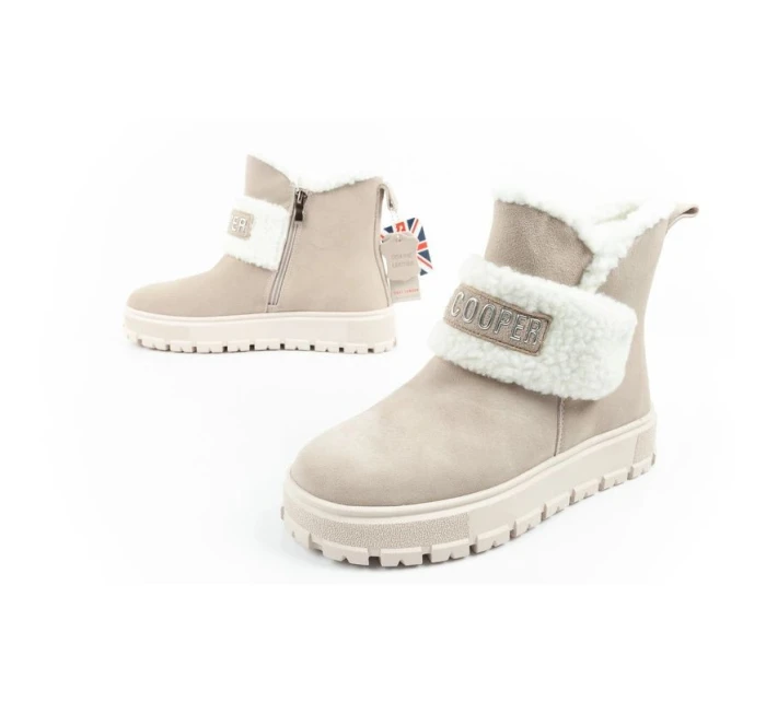 Dámské zimní kotníkové boty LCJ-25-01-3739L Béžová s ecru - Lee Cooper Dámské zimní kotníkové boty LCJ-25-01-3739L Béžová s ecru - Lee Cooper