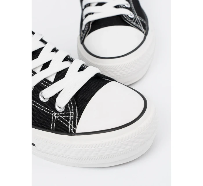 Komfortní tenisky dámské černé bez podpatku Komfortní tenisky dámské černé bez podpatku