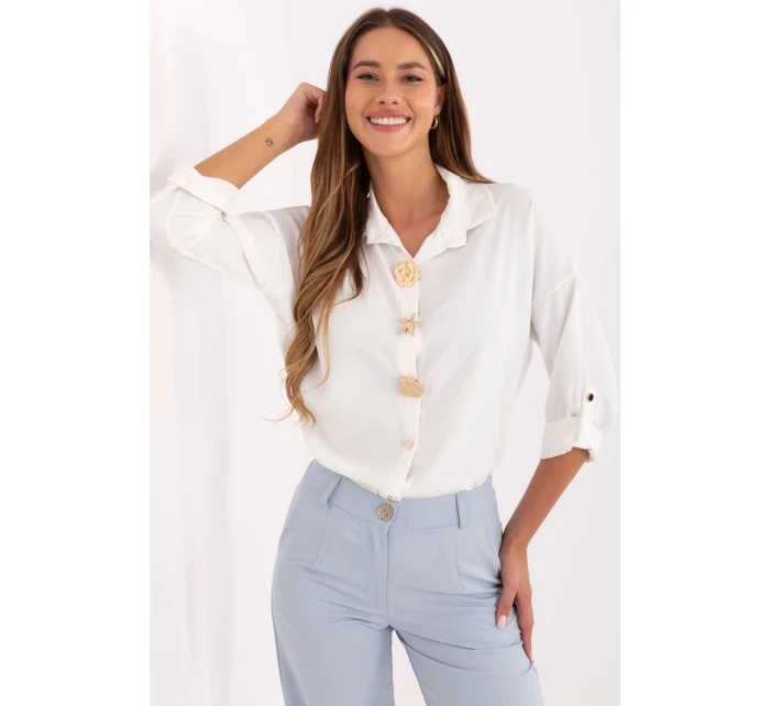 Košile s dlouhým rukávem model 219050 Rue Paris Košile s dlouhým rukávem model 219050 Rue Paris