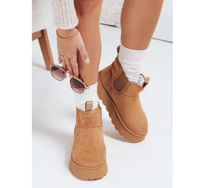 Dámské semišové sněhule na platformě Dstreet model 21993264 - FashionStreet